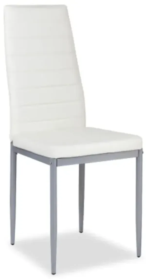 4 pcs PVC Leather Dining Side Chairs Elegant Design