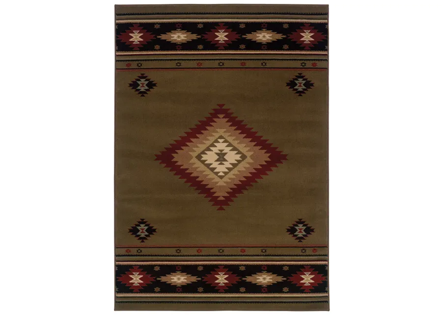 Hudson 1'10" x 3'3" Green Rug