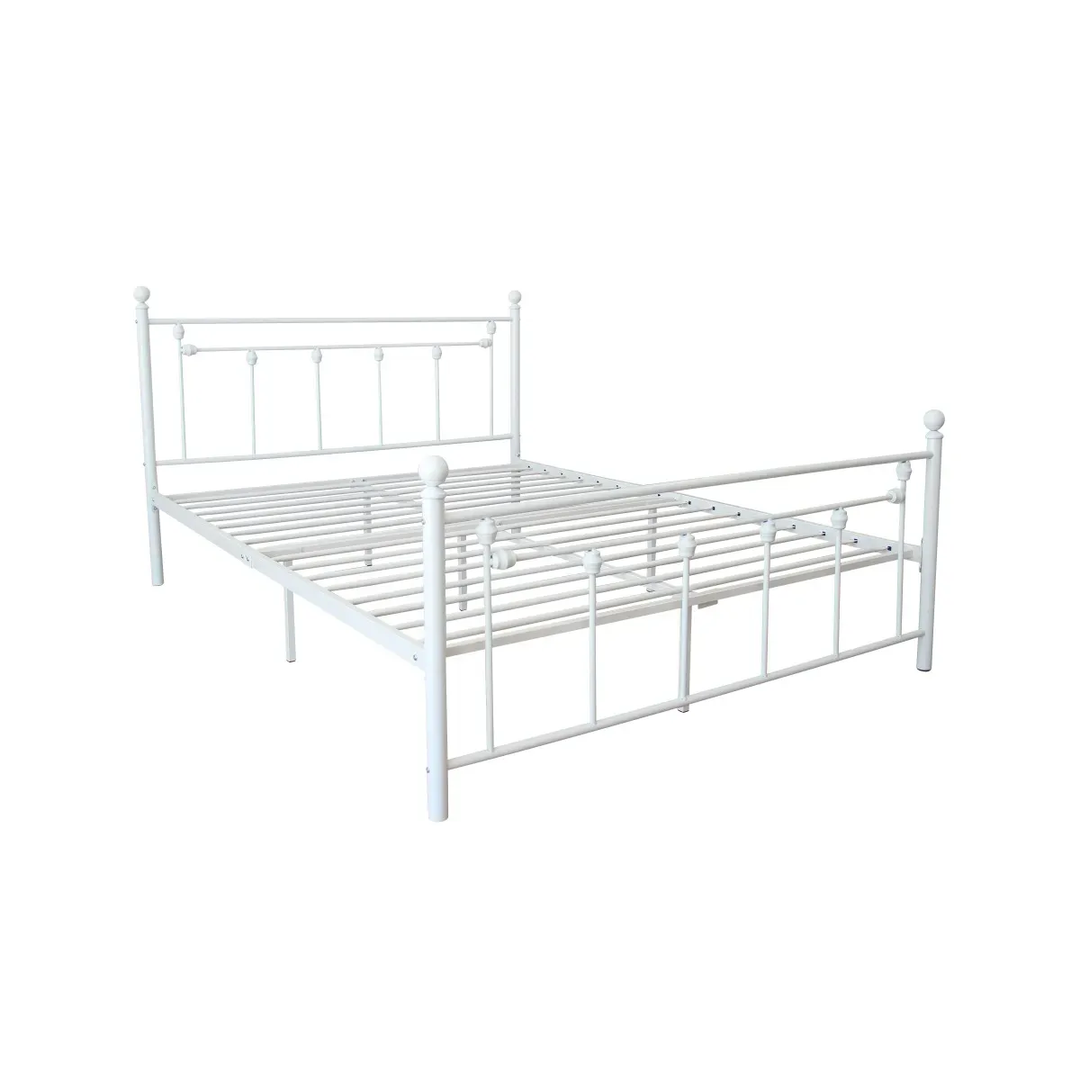 Queen Size Metal Bed Frame With Headboard And Footboard