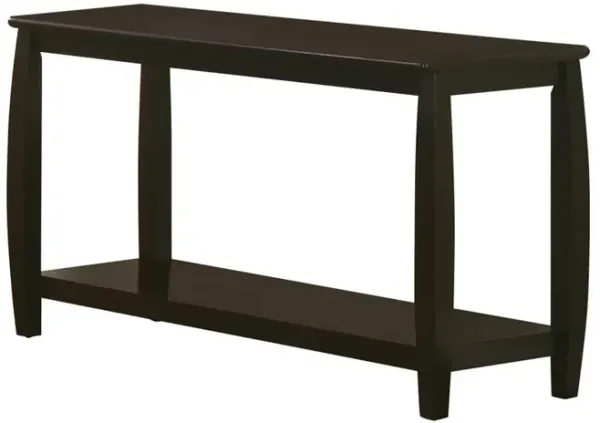 Dixon Rectangular Sofa Table with Lower Shelf Espresso