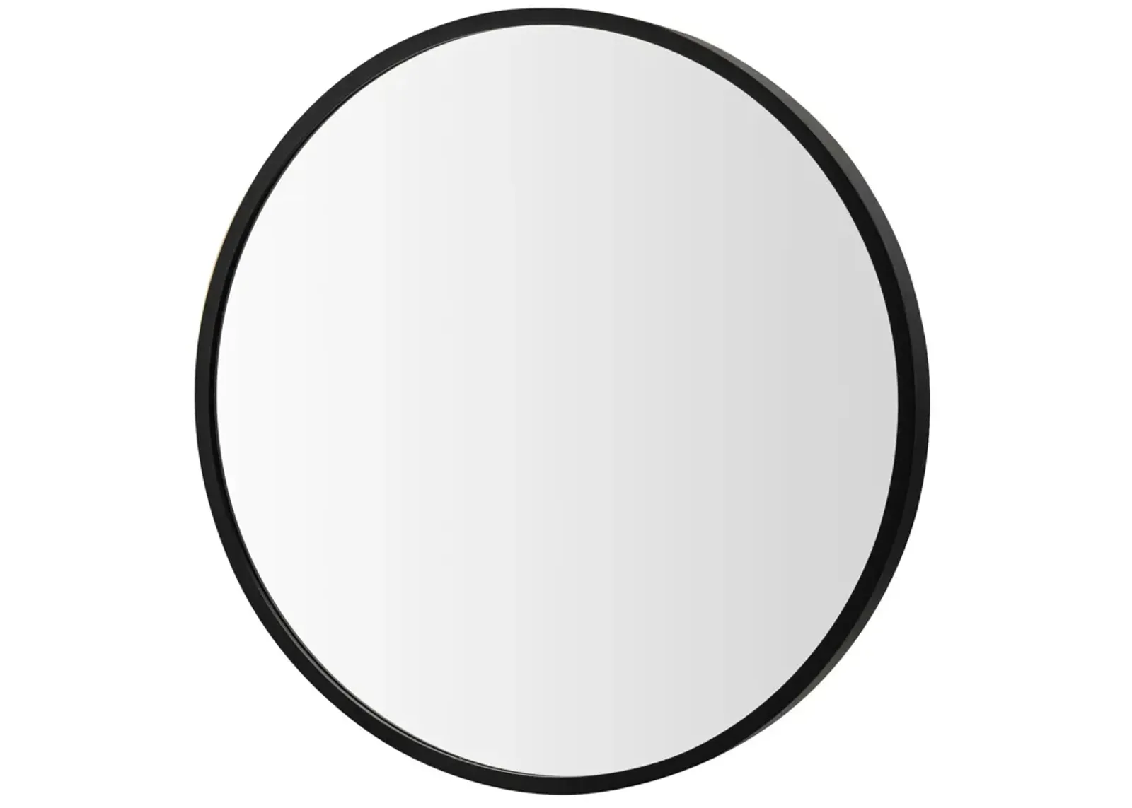 16-inch Round Wall Mirror with Aluminum Alloy Frame