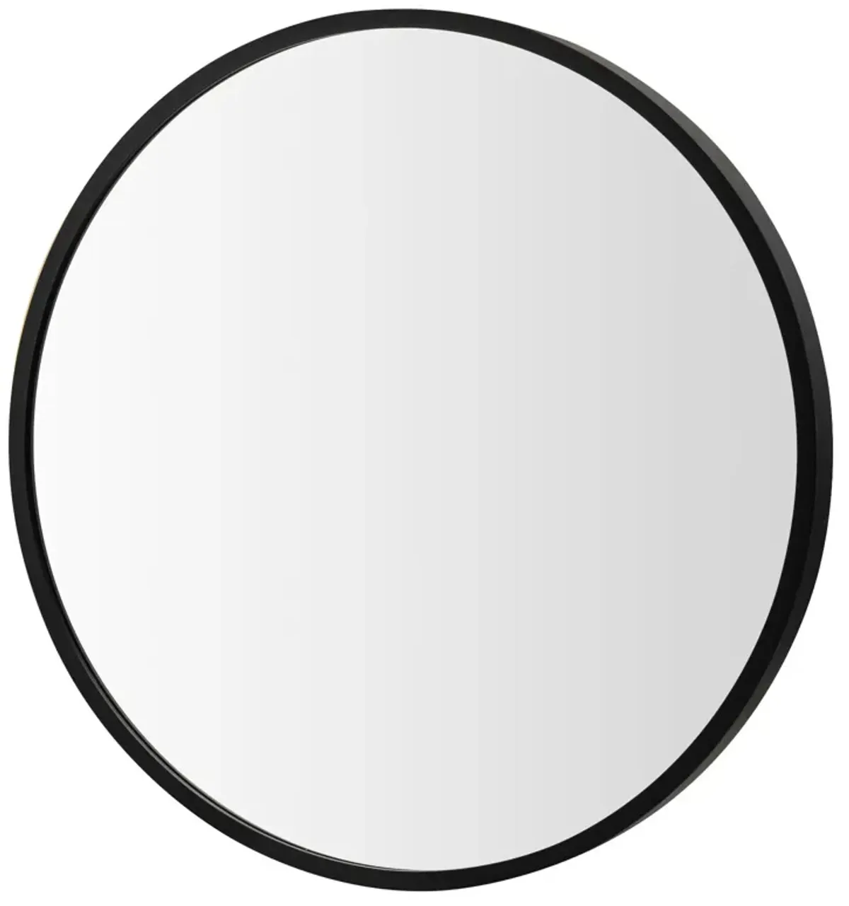 16-inch Round Wall Mirror with Aluminum Alloy Frame