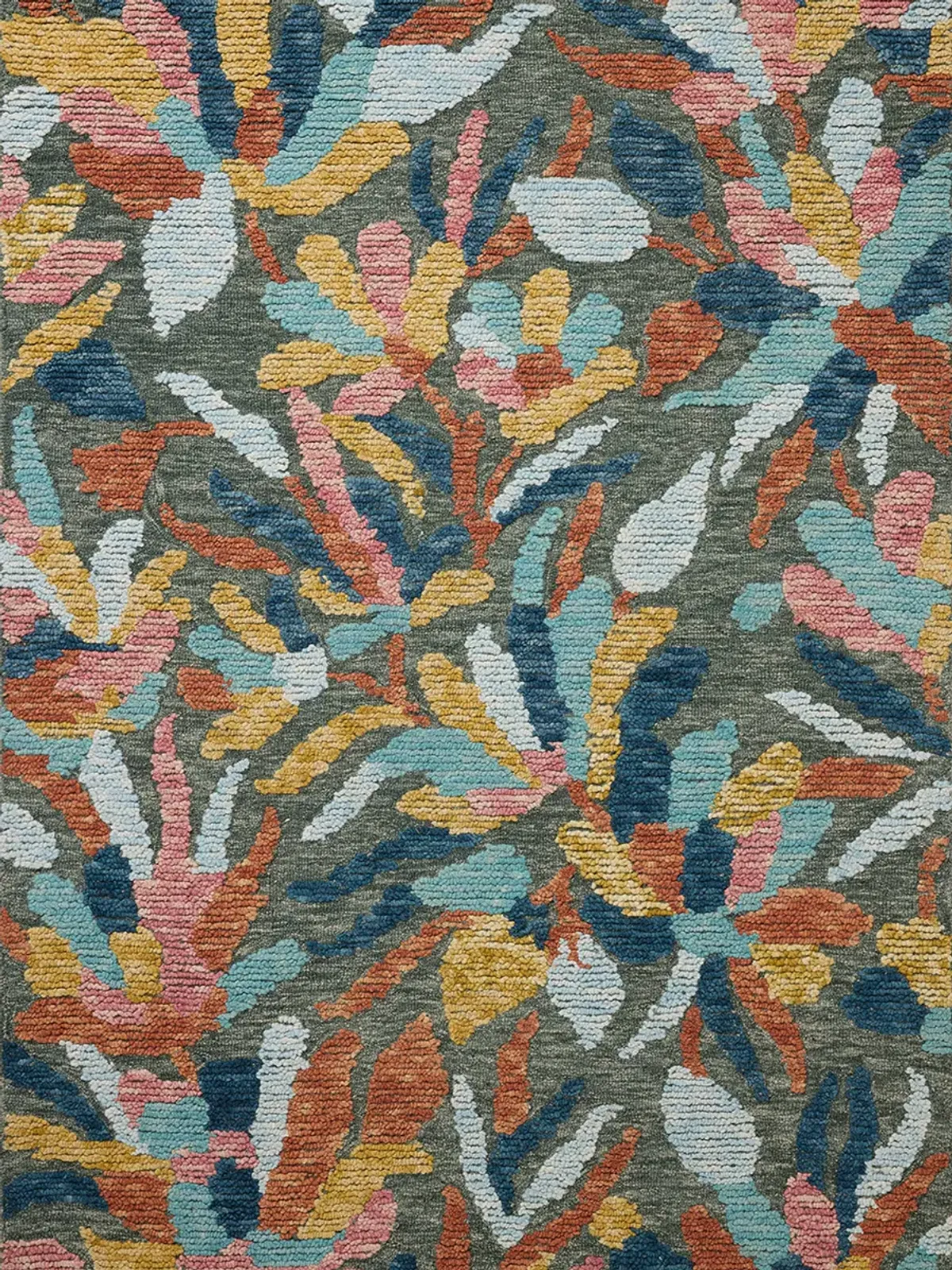 Tilly Green/Multi 2'6" x 7'6" Runner Rug