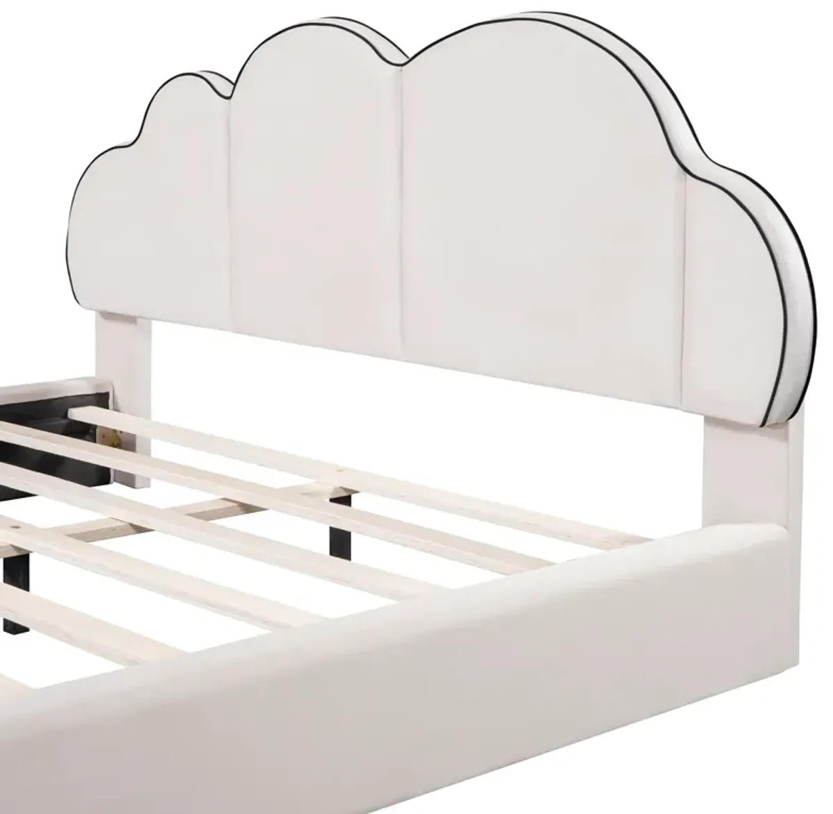 Merax Upholstered Platform Bed with Headboard