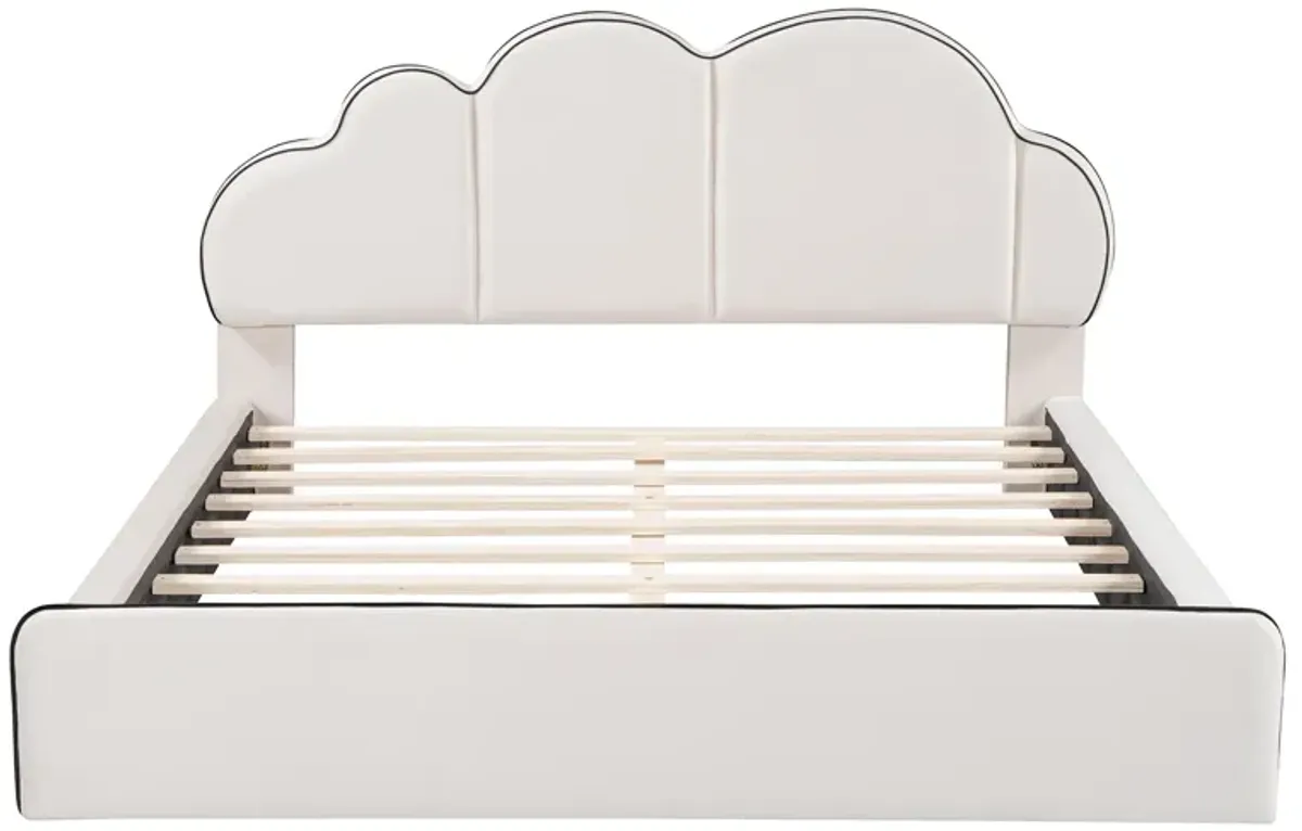 Merax Upholstered Platform Bed with Headboard