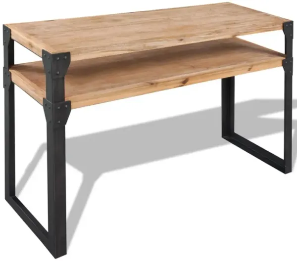 vidaXL Console Table Solid Acacia Wood 47.2"x15.7"x33.5"