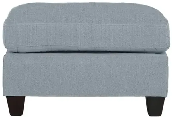Streamdale Linen-Like Cocktail Ottoman with Wooden Legs