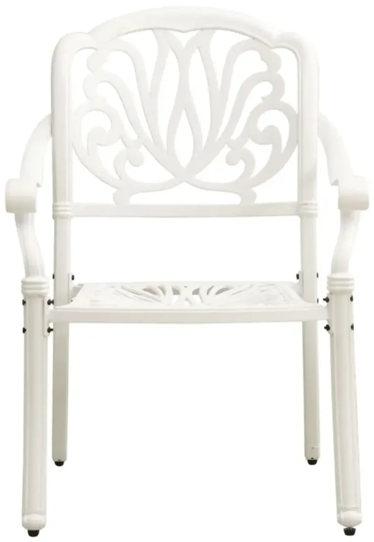 vidaXL 3 Piece Bistro Set Cast Aluminum White