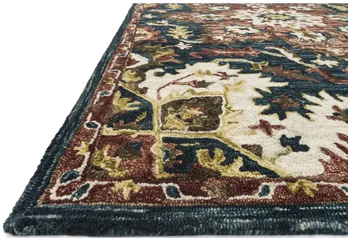 Victoria VK13 Teal/Raspberry 5' x 7'6" Rug