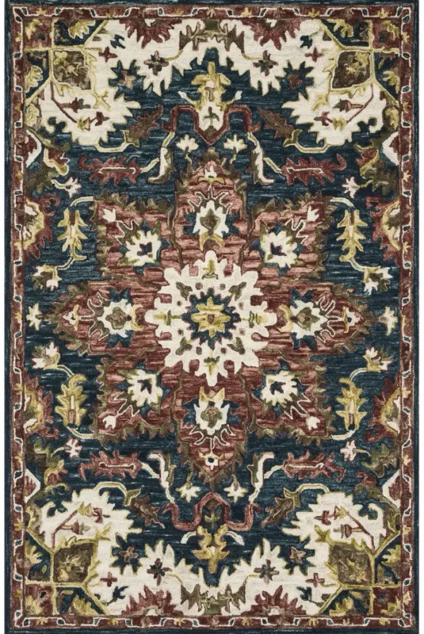 Victoria VK13 Teal/Raspberry 5' x 7'6" Rug