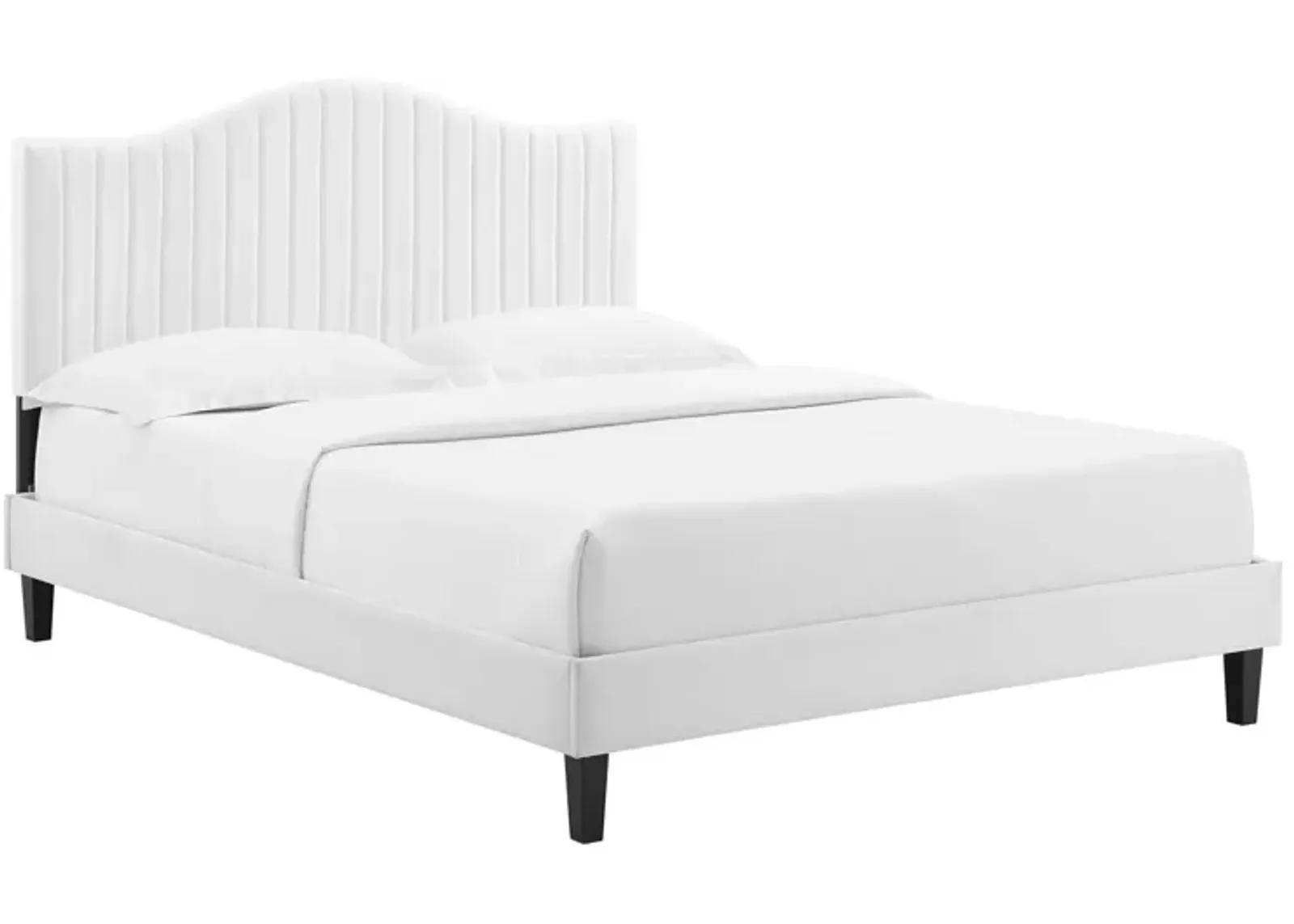 Modway - Juniper Channel Tufted Performance Velvet King Platform Bed