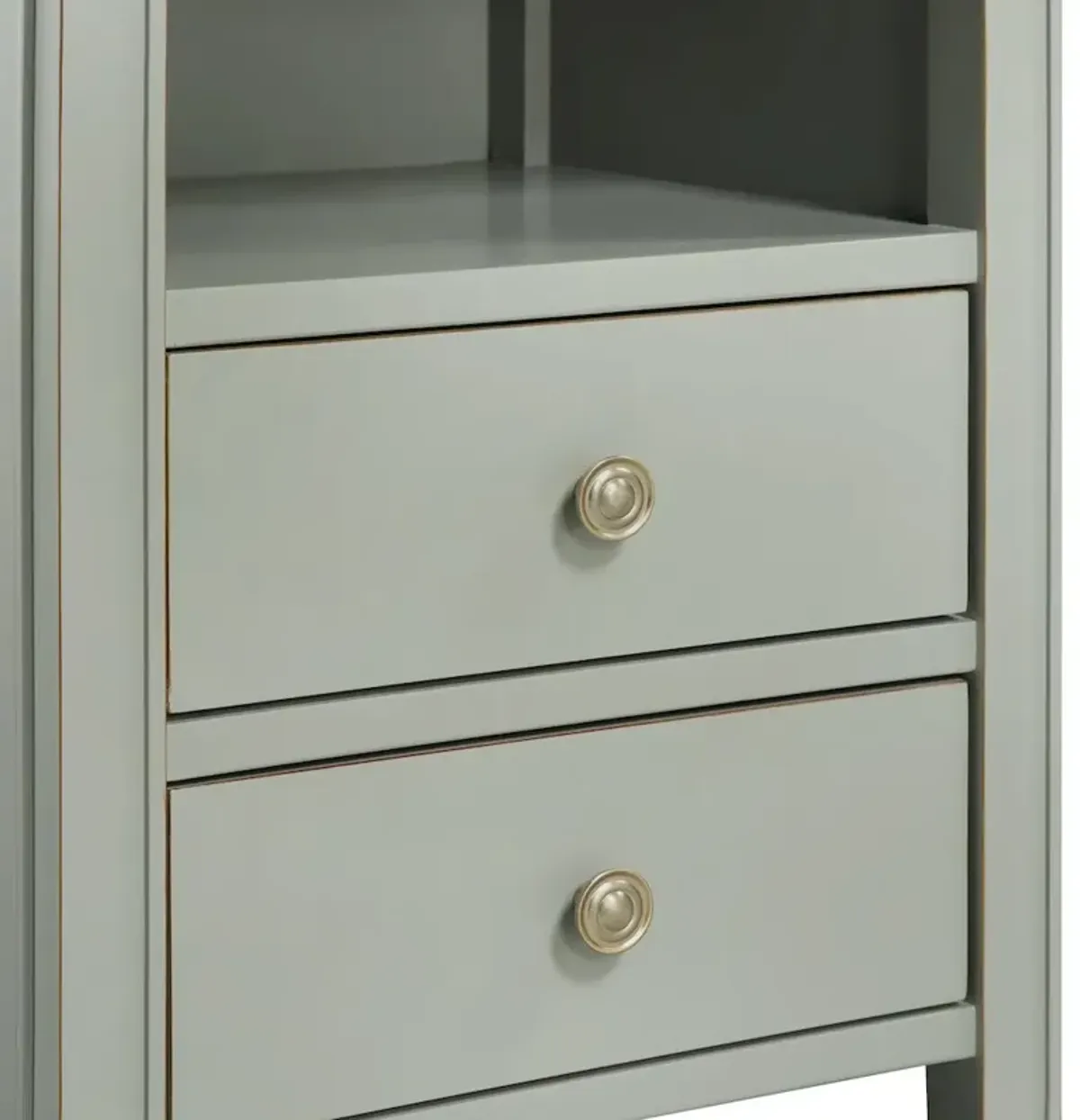 Winsley 2-drawer storage Nightstand - Antique Gray