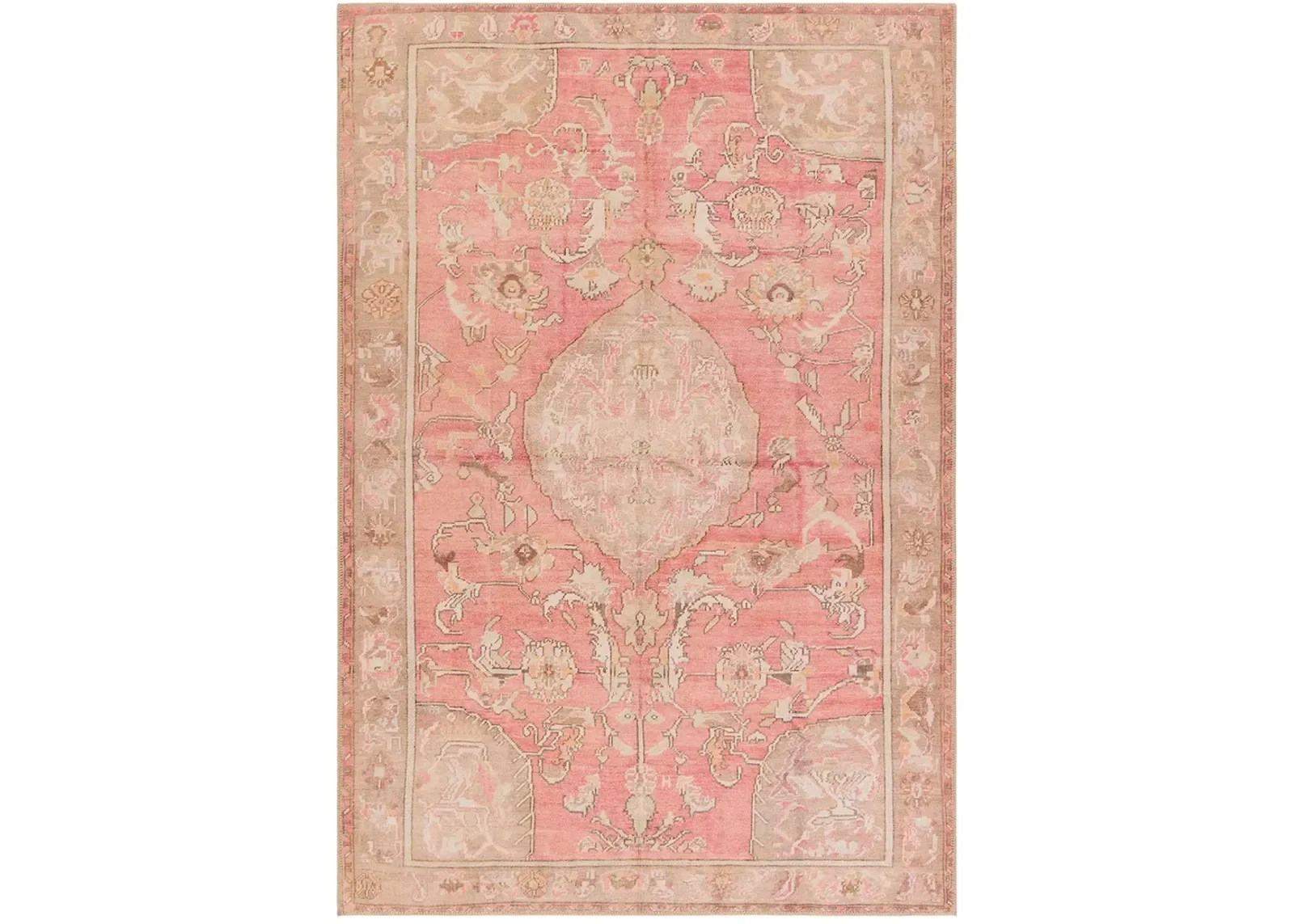 Garcia Cheney Pink 3' x 8' Runner Rug