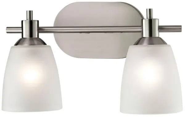 Jackson 14'' Wide 2-Light Silver Vanity Light
