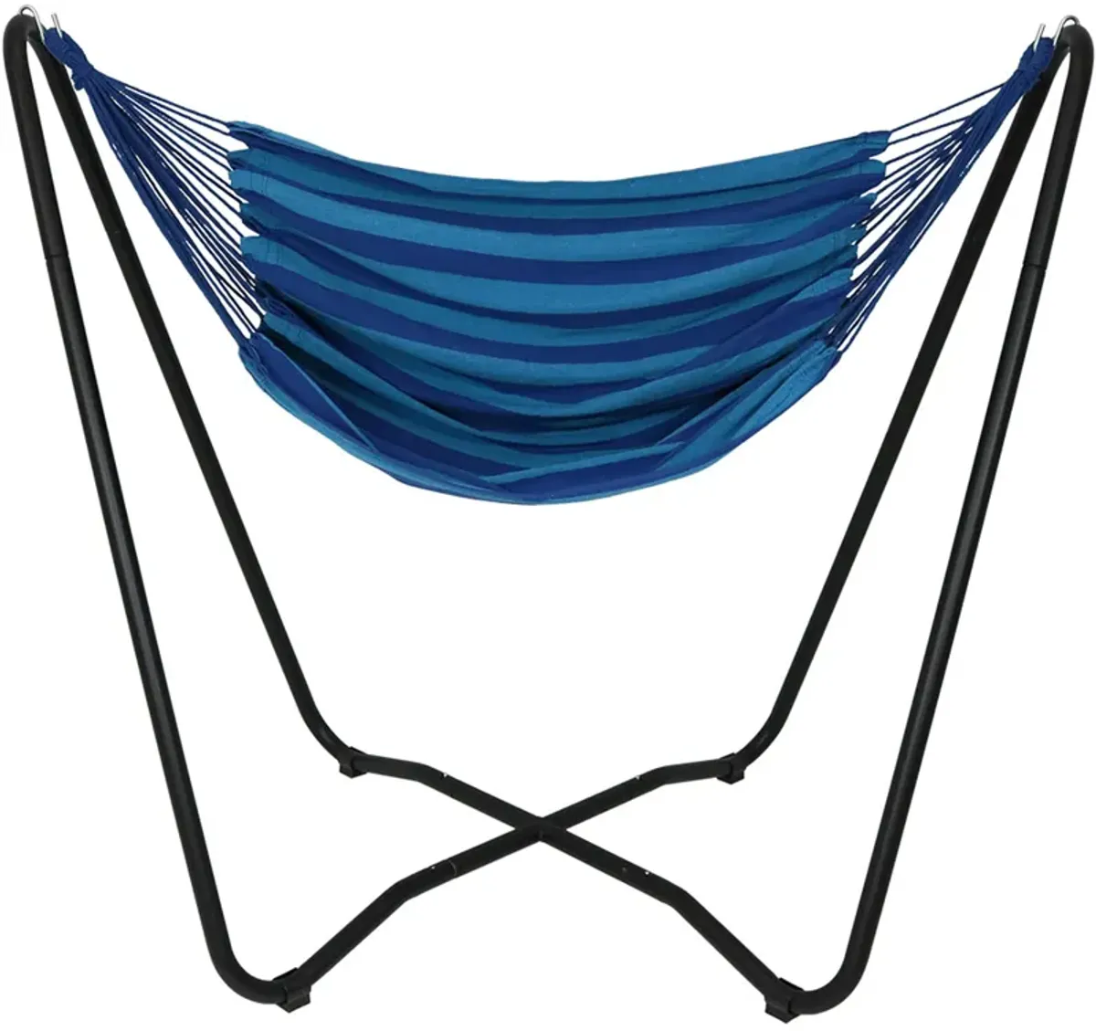 Sunnydaze Cotton Hammock Chair with Space Saving Steel Stand