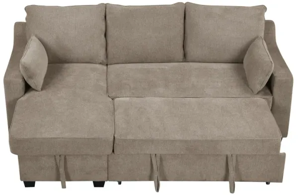 Merax  L-Shaped Couch Convertible Sofa Bed with Storage