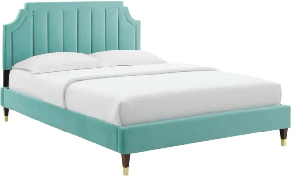 Modway - Sienna Performance Velvet Queen Platform Bed