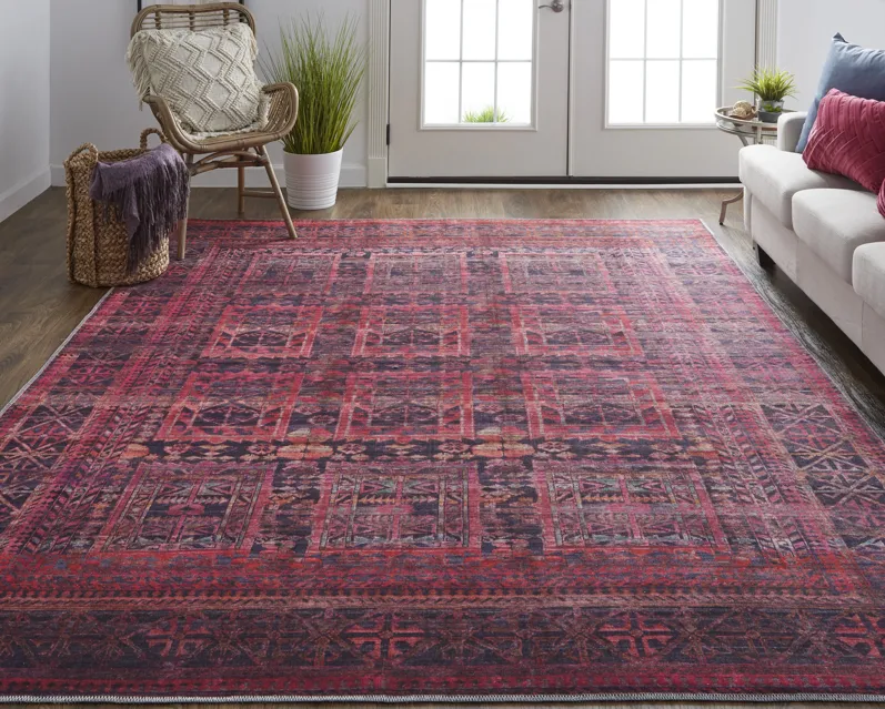 Voss 39H9F Red/Gray 5'3" x 7'6" Rug