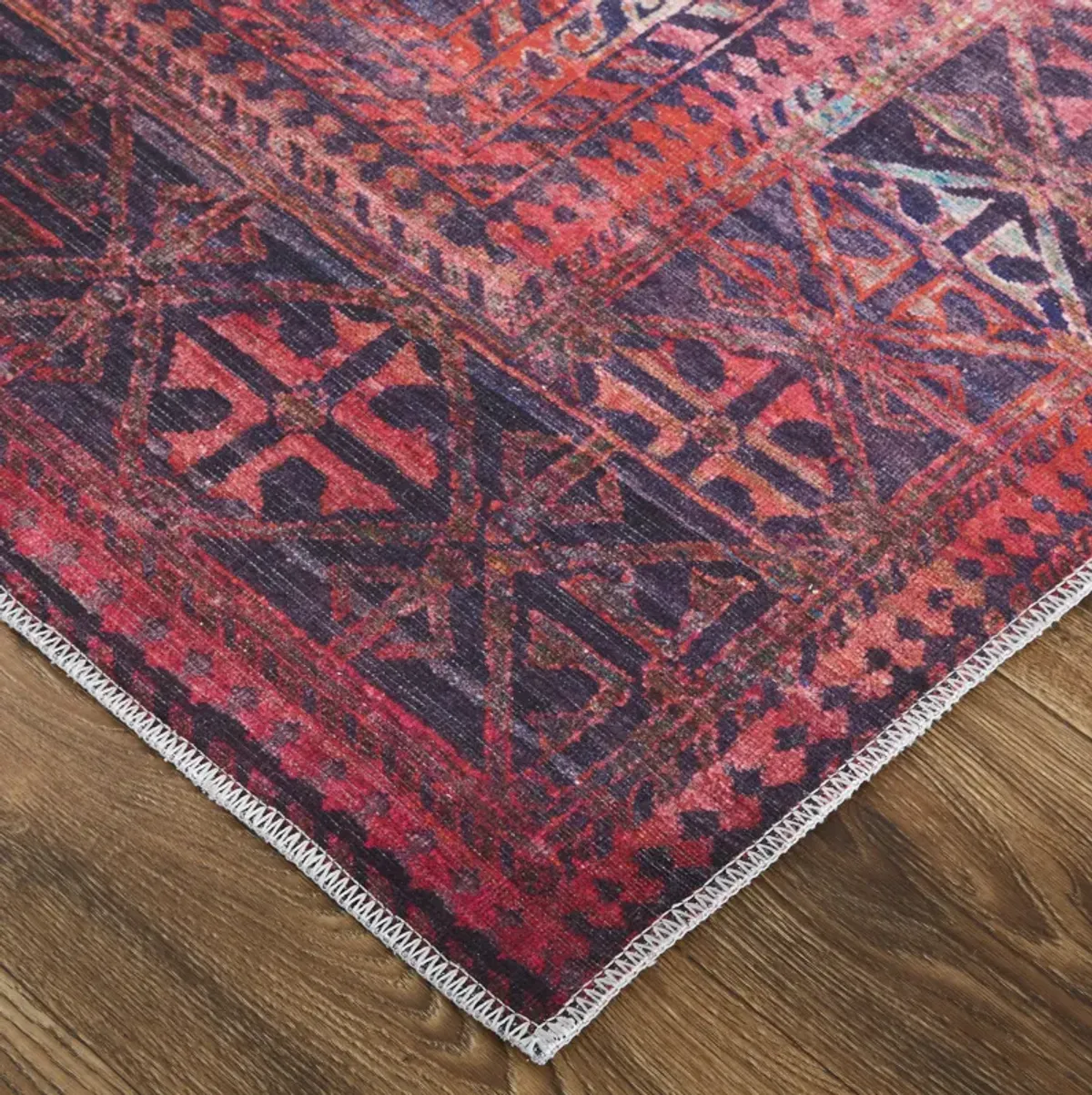 Voss 39H9F Red/Gray 5'3" x 7'6" Rug