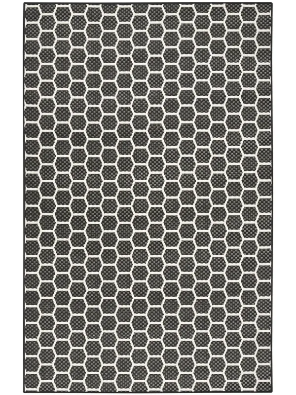 Twist Reversible TWS01 Black 4' x 6' Rug