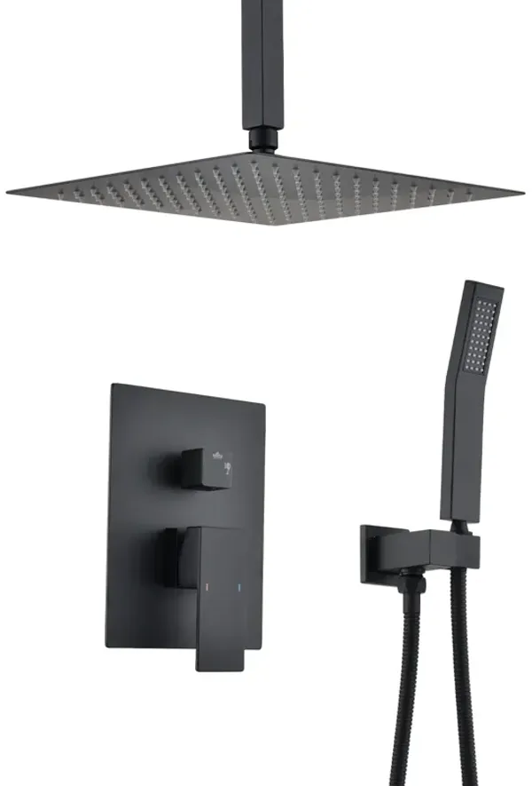 Ceiling Mounted Shower System Combo Set With Handheld And 10 Shower Head