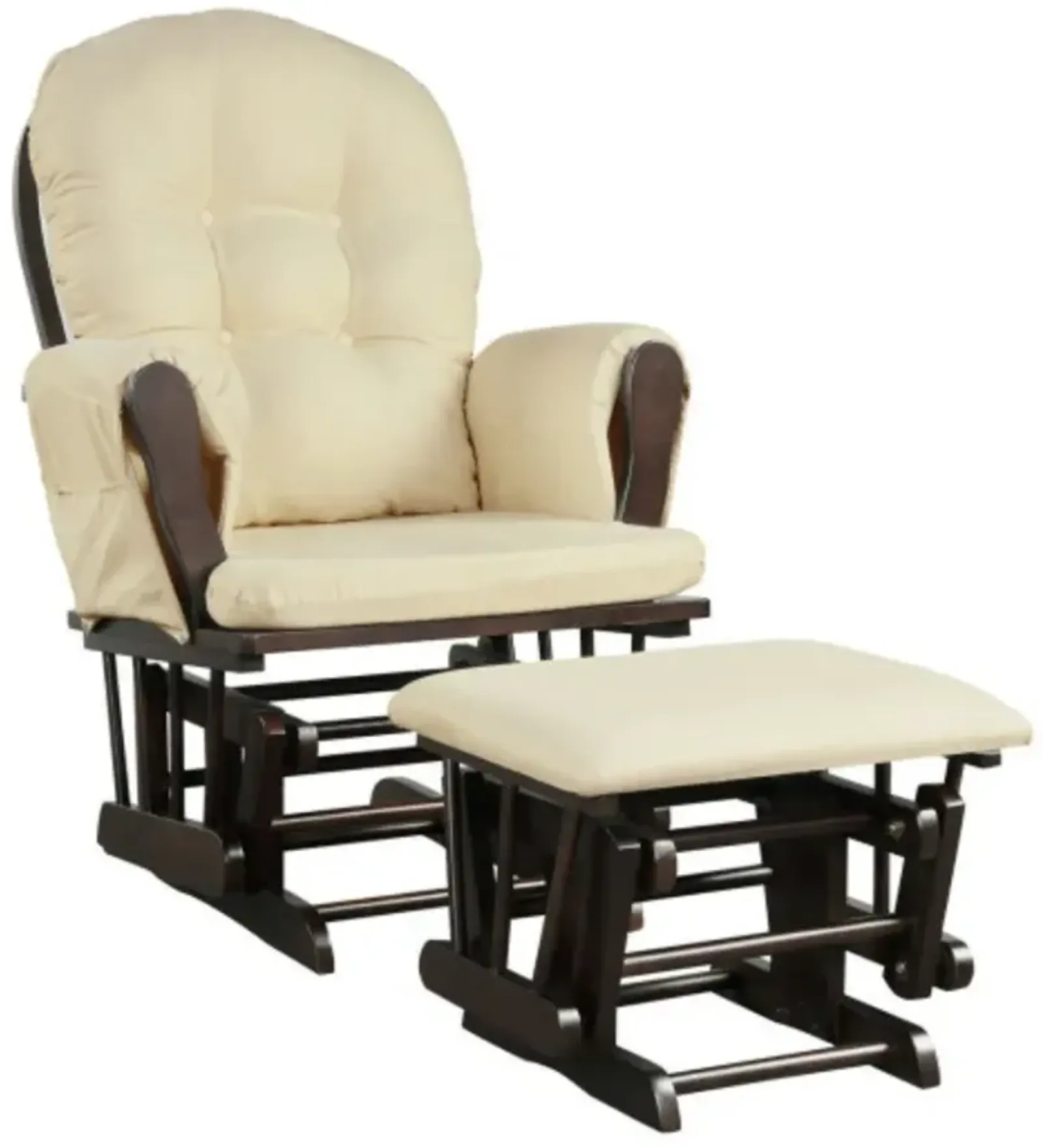 Baby Nursery Relax Rocker Rocking Chair Glider and Ottoman Set