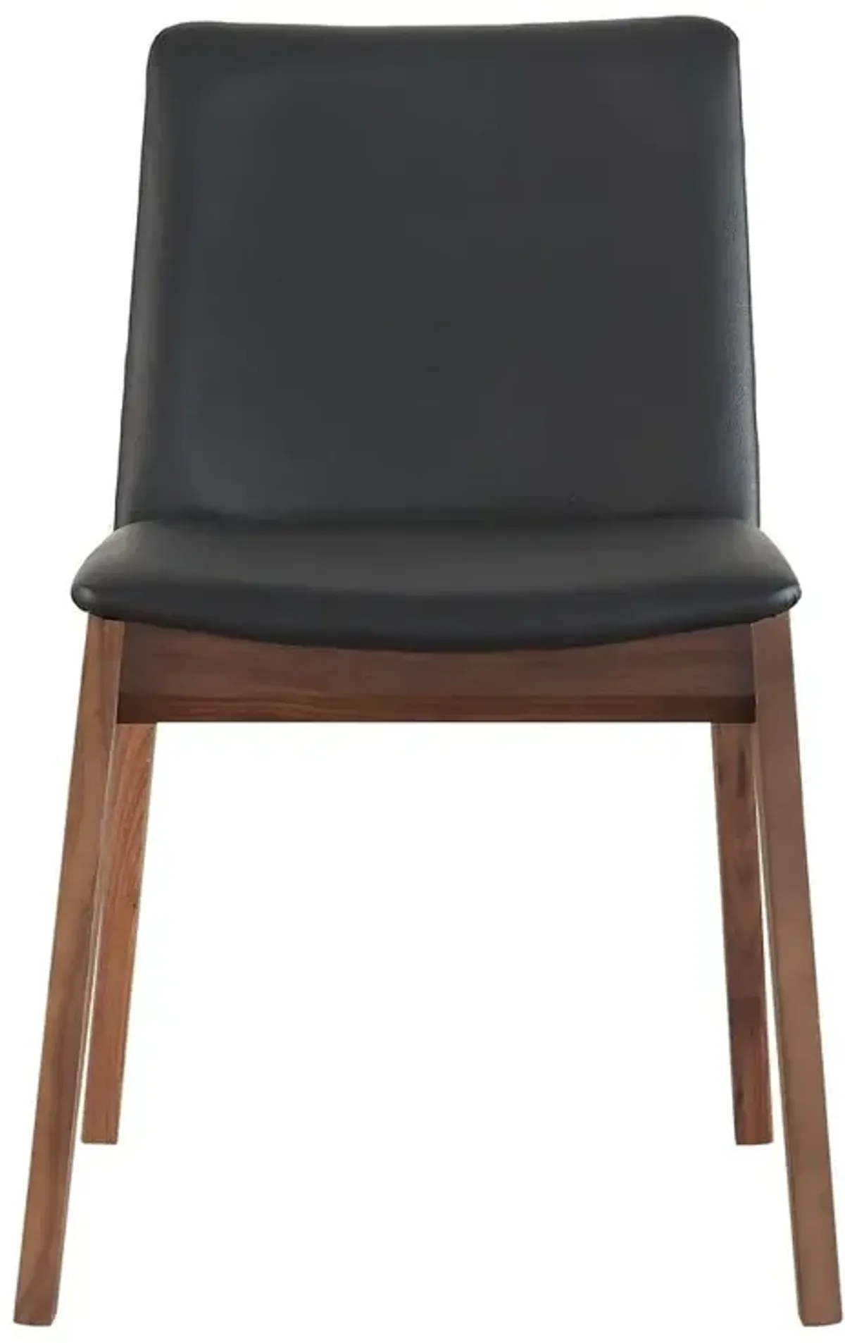 Moe's Home Collection Deco Dining Chair Black Pvc-Set Of Two