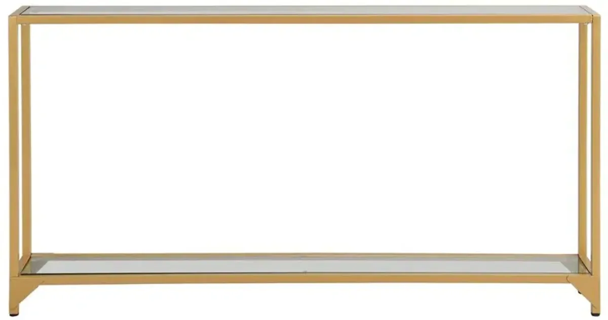 Carolina Living Graydon Slim Console Table - Gold