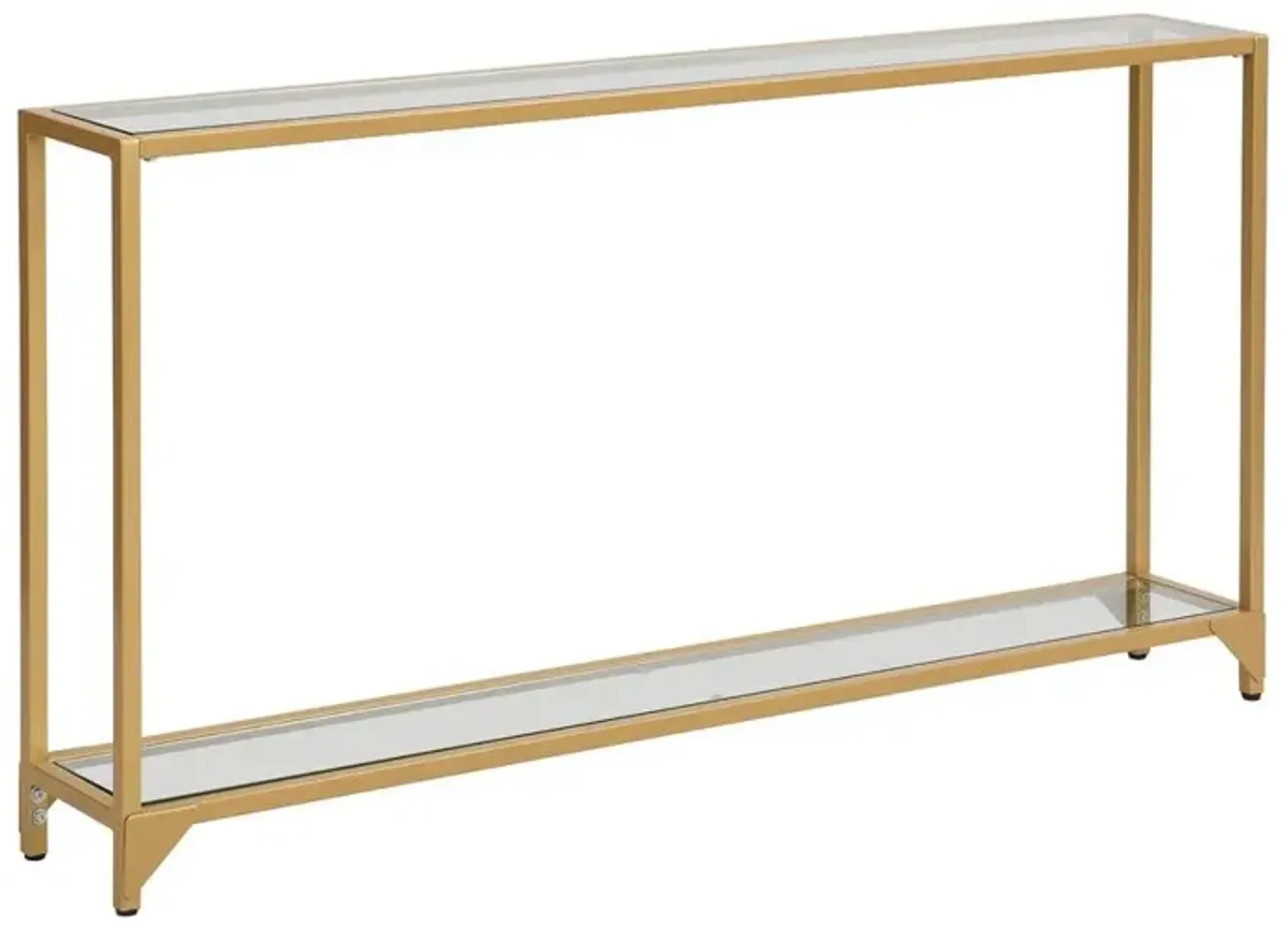 Carolina Living Graydon Slim Console Table - Gold