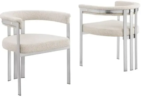 Glam gatsby Cream side chairs- Set of 2