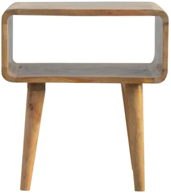 Curved Open Nightstand