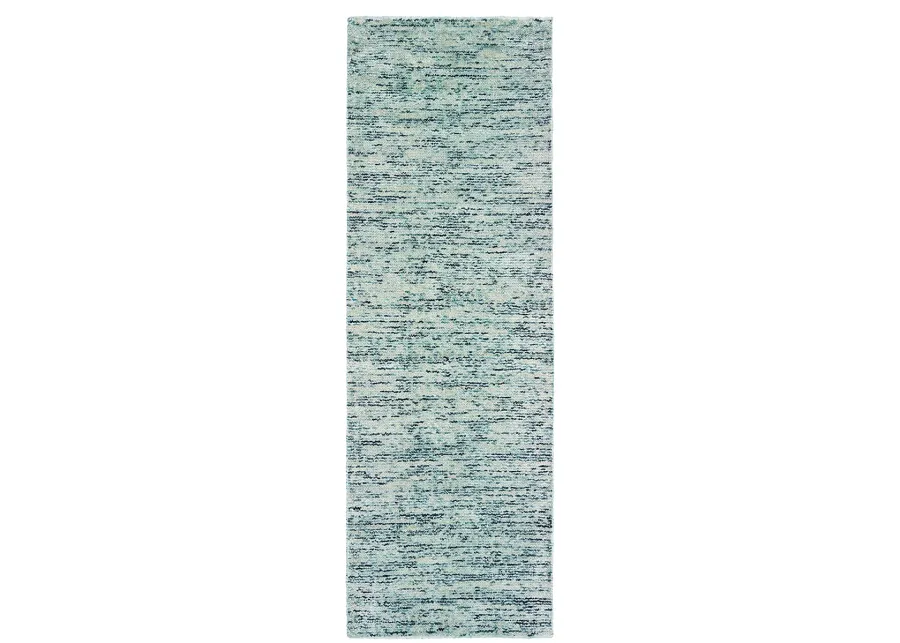 Lucent 2'6" x 8' Blue Rug