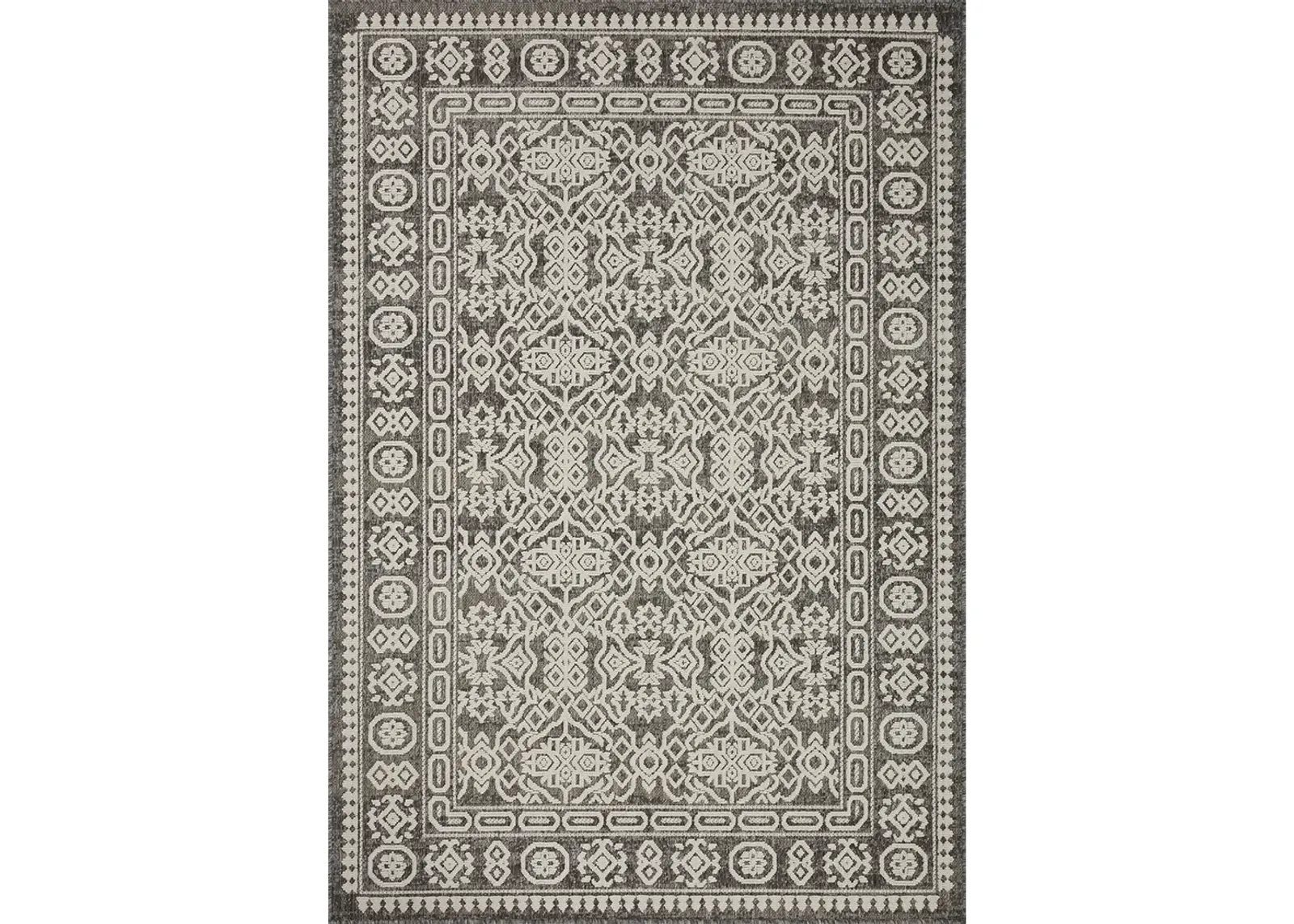 Rainier RAI02 Pebble/Ivory 5'3" x 7'7" Rug