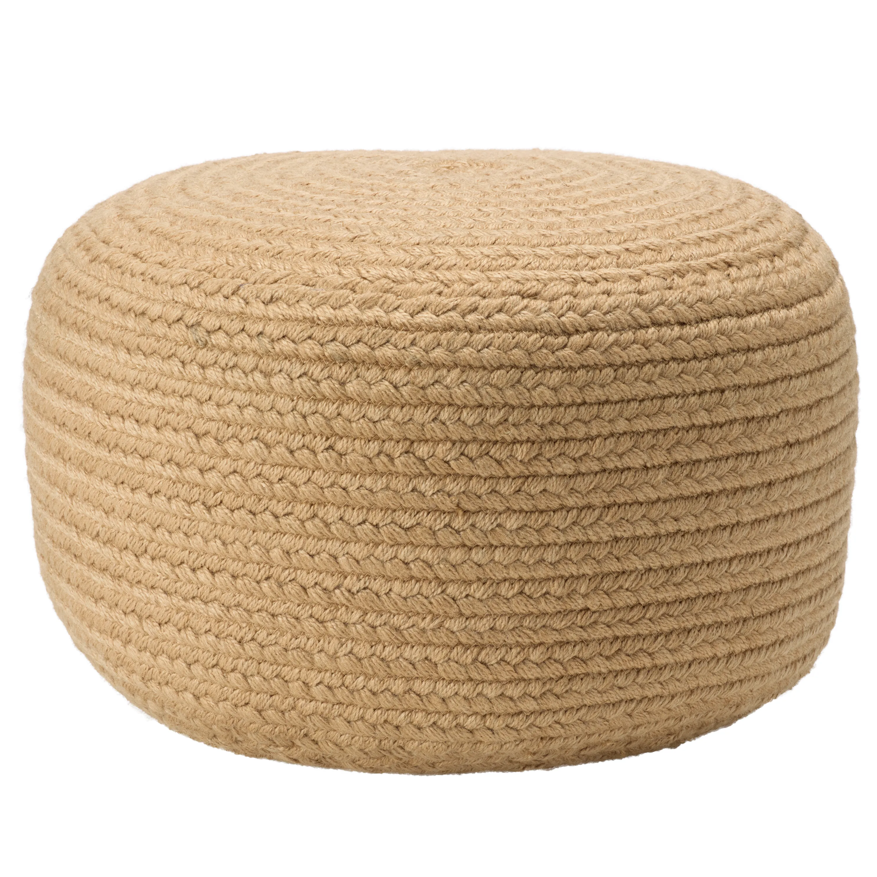 Saba Solar Pouf in Warm Sand