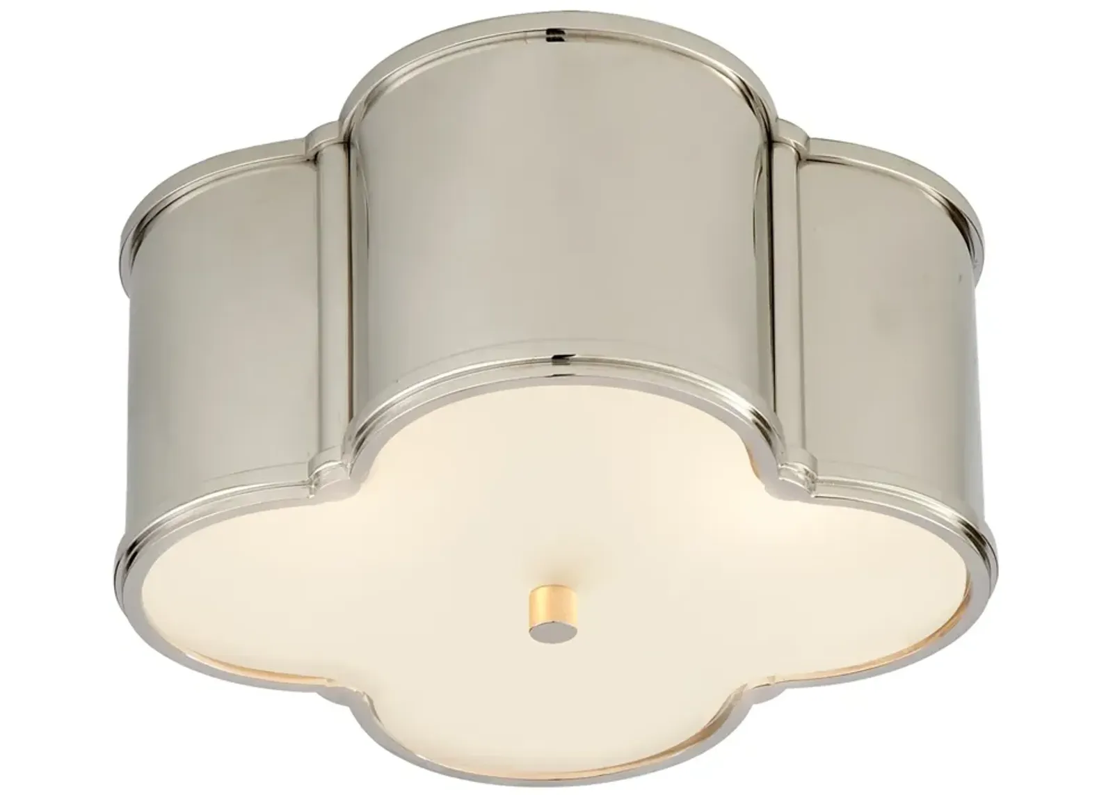 Basil Small Flush Mount in Polished Nickel