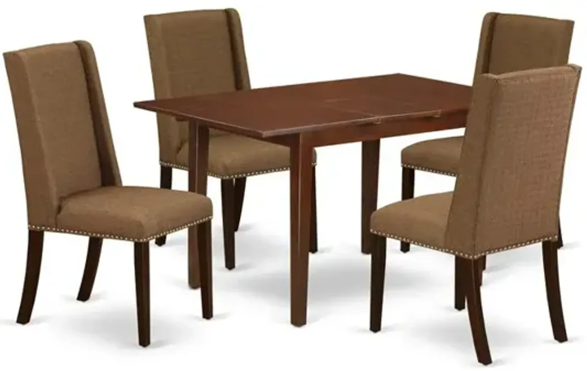 Dining Room Set Mahogany, NFFL5-MAH-18