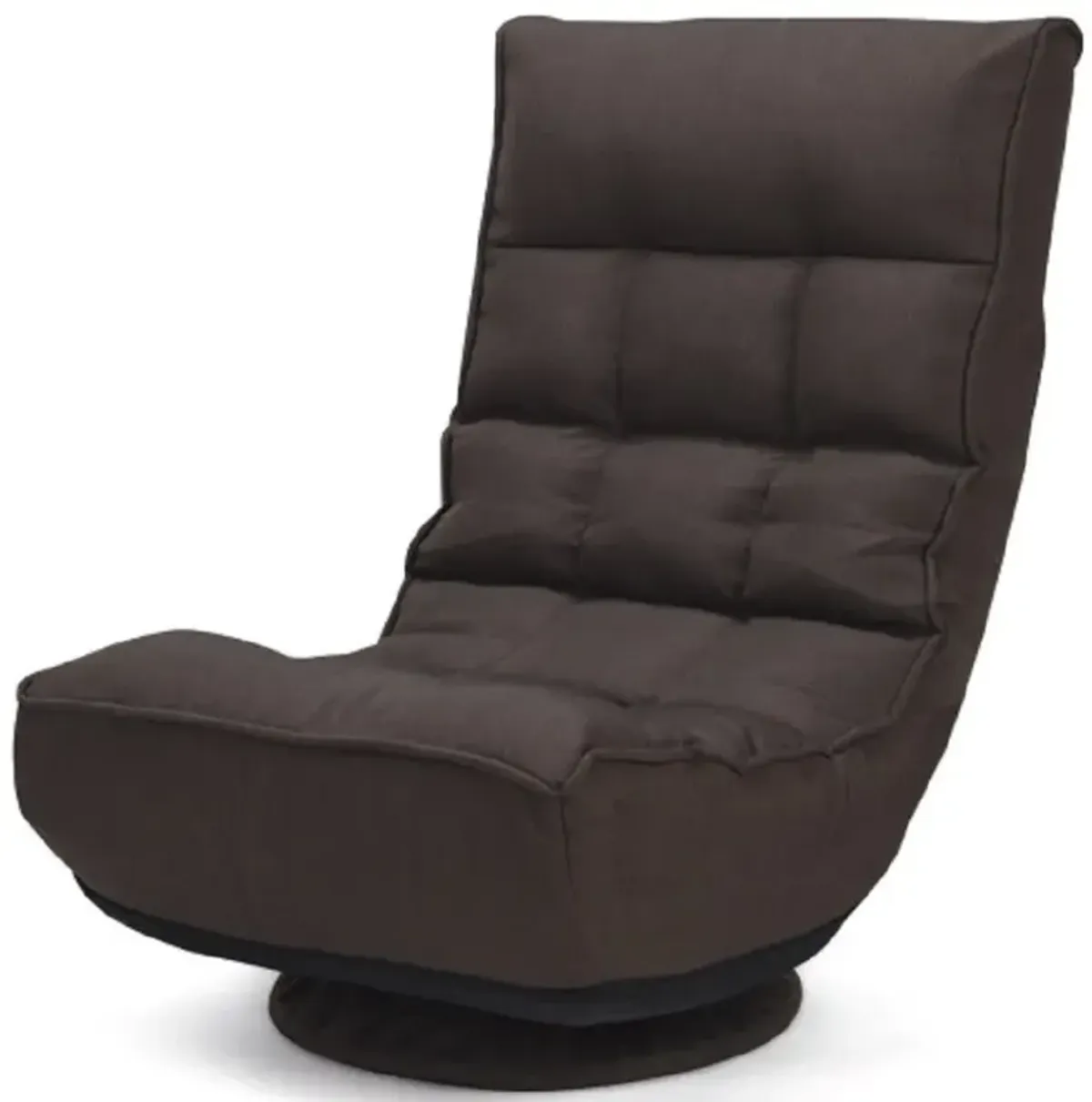 4-Position Adjustable 360 Degree Swivel Folding Floor Sofa Chair for Home