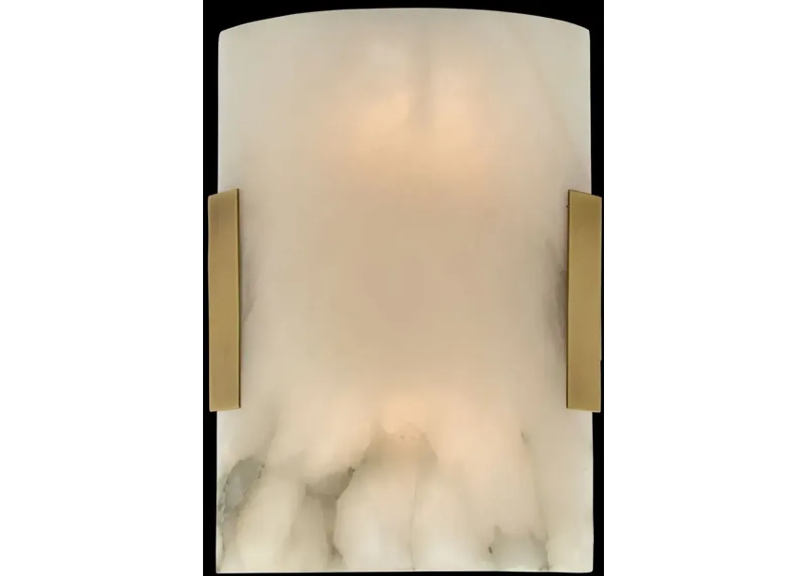 Curved Stone Alabaster Wall Sconce