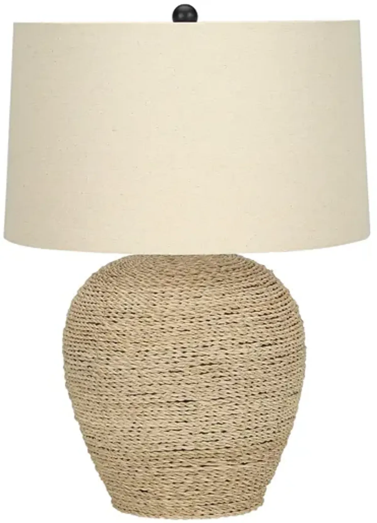 Monarch Specialties I 9713 - Lighting, 25"H, Table Lamp, Rattan, Beige Shade, Transitional