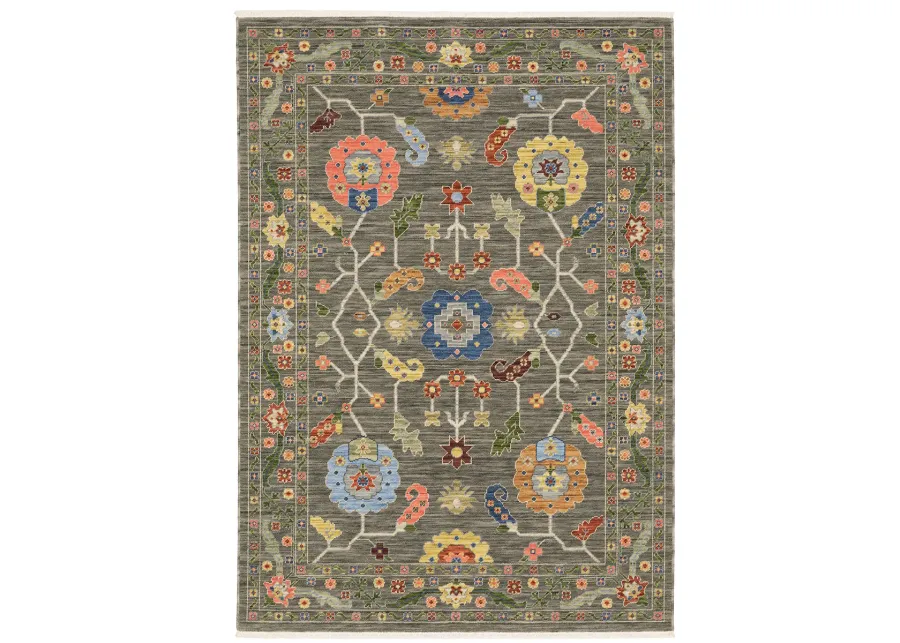 Lucca 9'10" x 12'10" Grey Rug