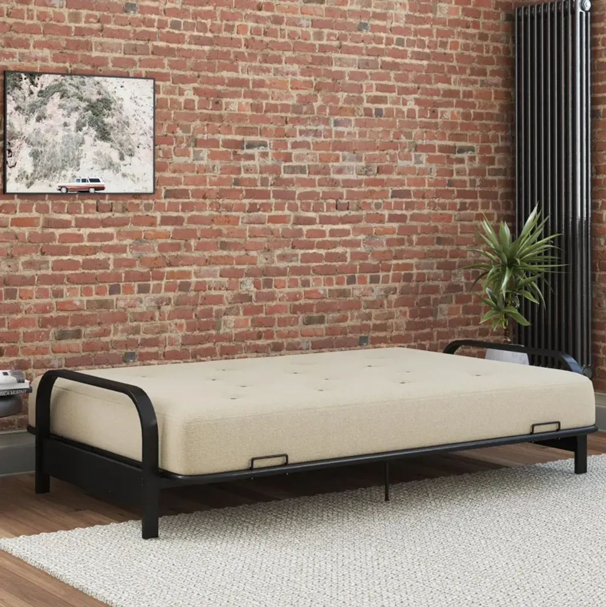 REALROOMS Cozey 8-Inch Pocket Spring Coil Futon Mattress