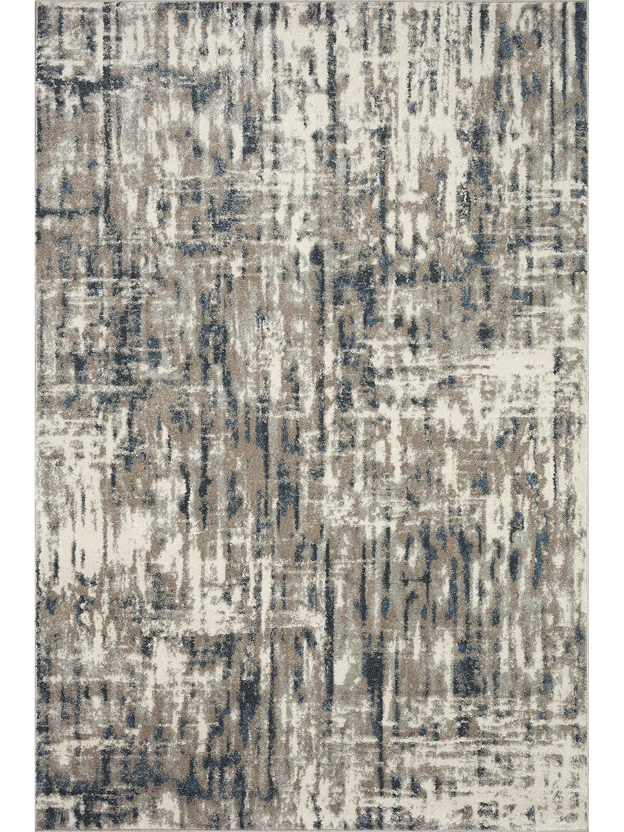 Spirit SPI02 Stone/Blue 6'7" x 9'3" Rug