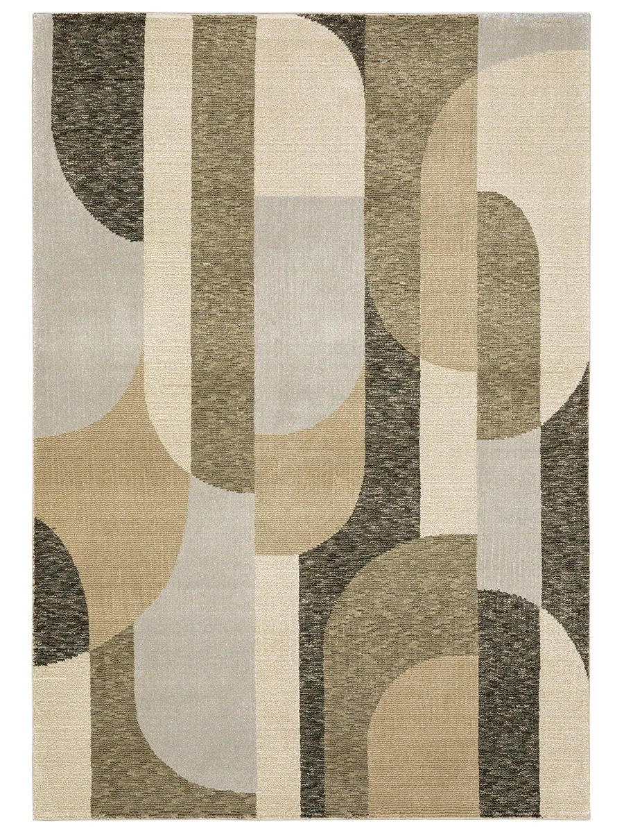 Strada 8'6" x 11'7" Brown Rug