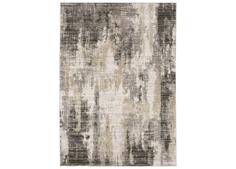 Nebulous 2'3" x 7'6" Grey Rug