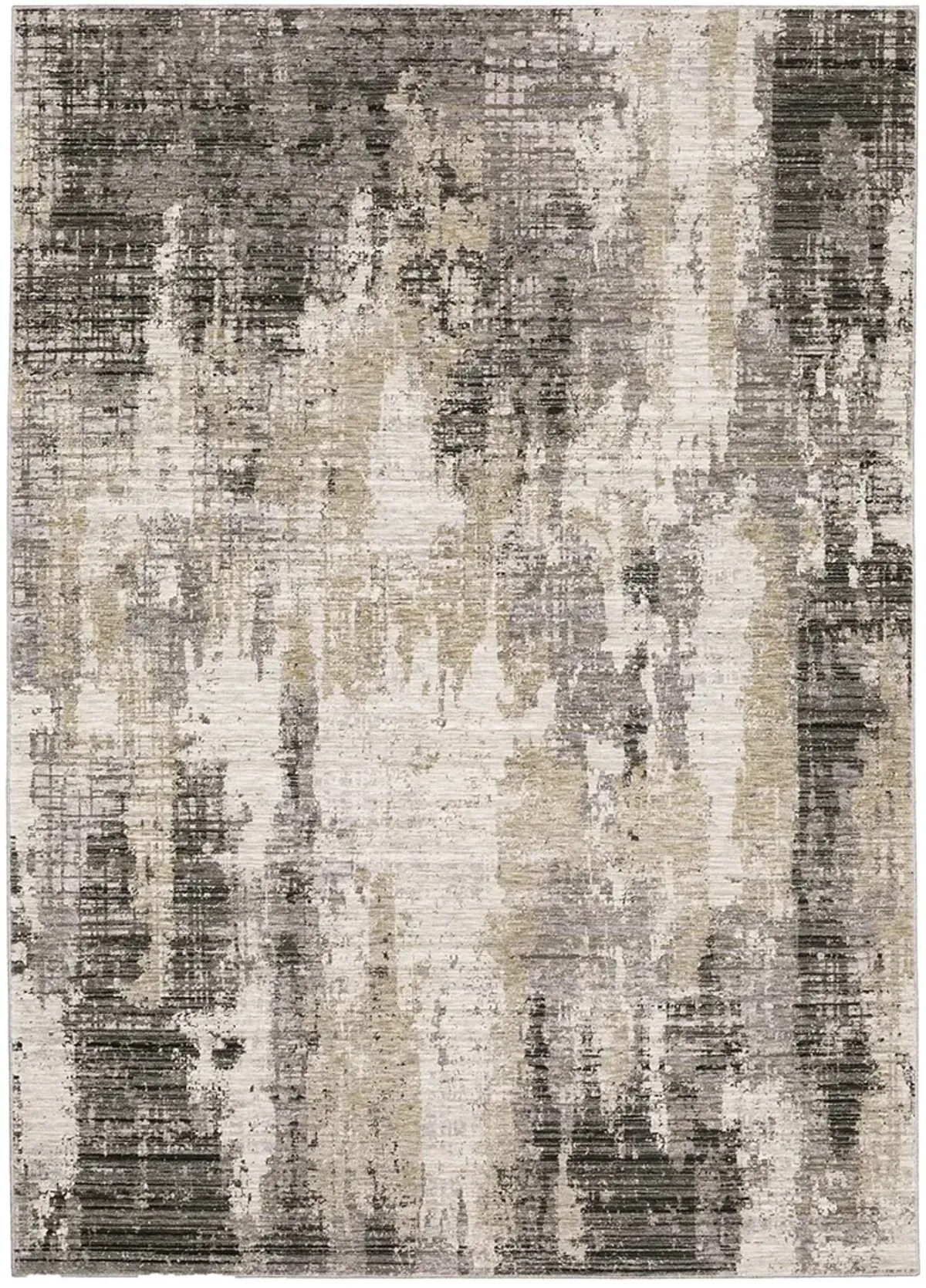 Nebulous 2'3" x 7'6" Grey Rug