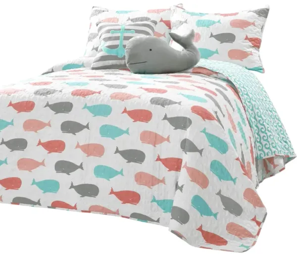 5-Piece Cotton Clip Dot Comforter Set, Premium Softness and Style