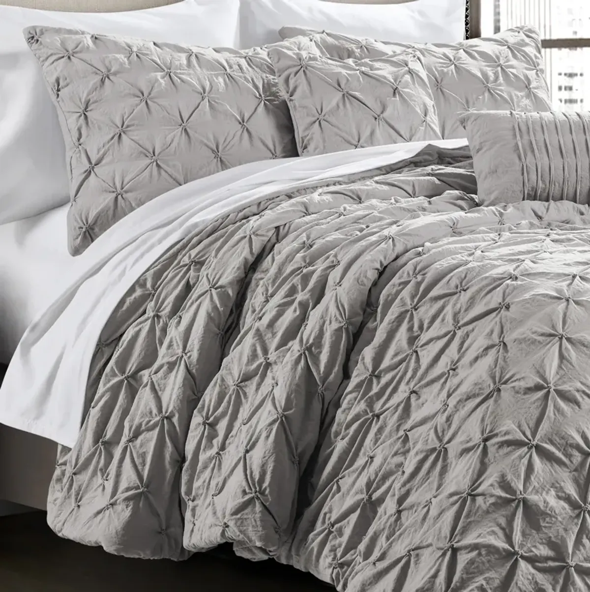 Ravello Pintuck Comforter 5-Pc Set