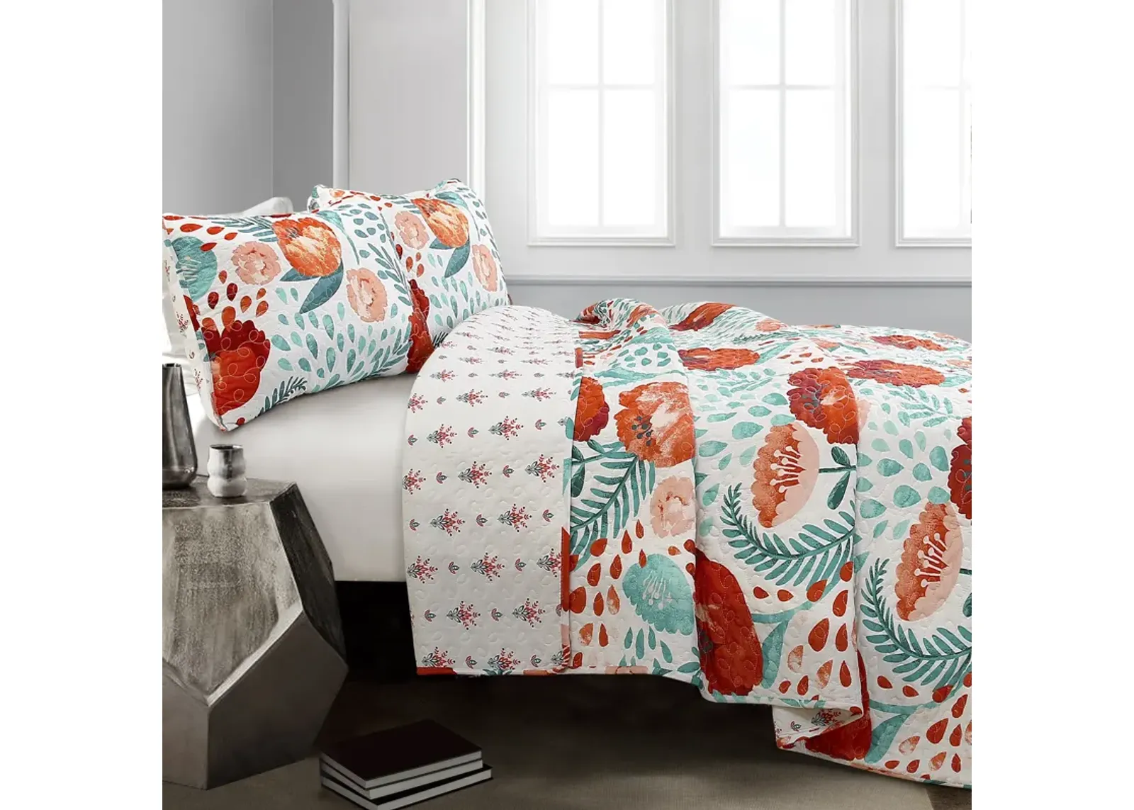 Poppy Garden Quilt 3Pc Set