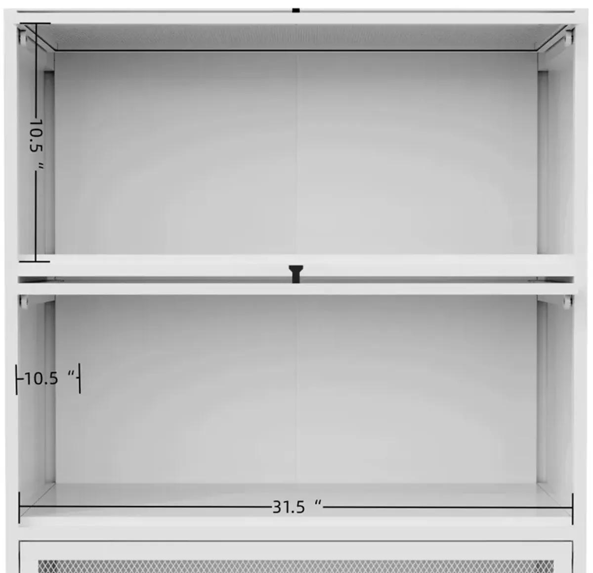 Sturdy, Folding, 3-Tier Buffet Cabinet