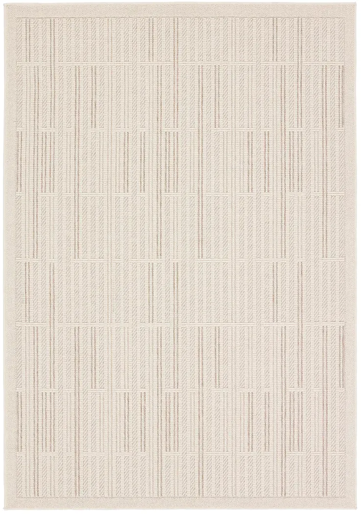 Continuum Quantum White 5' x 8' Rug